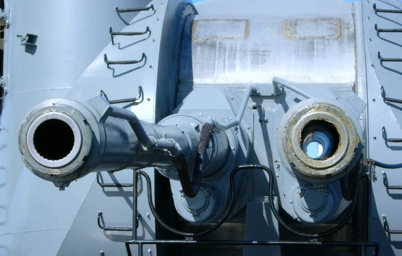 Photo wallpaper cruiser, Peter The Great, AK-130, gun mount
