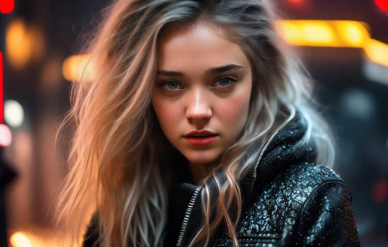 Photo wallpaper look, girl, portrait