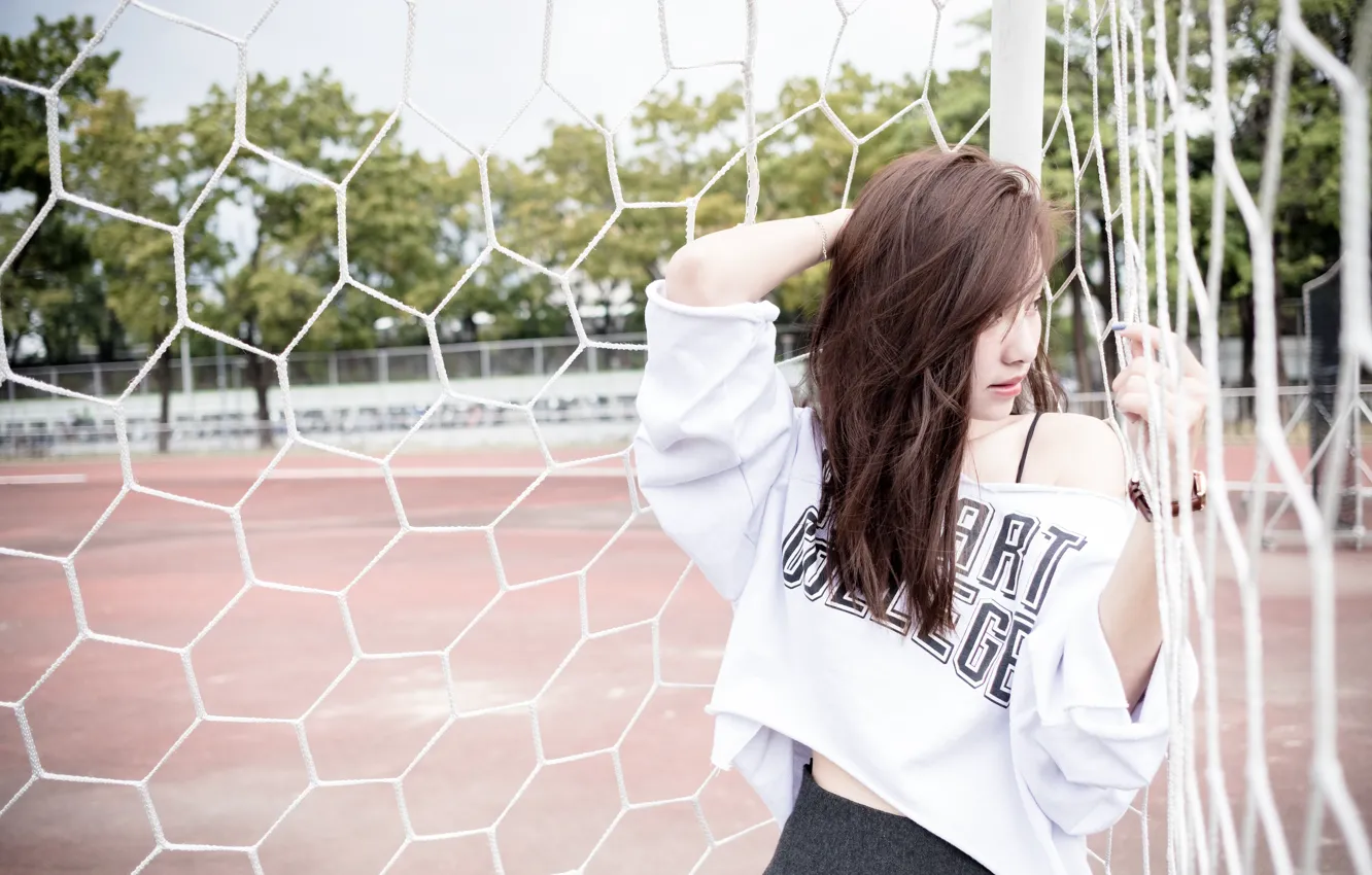 Photo wallpaper girl, woman, asian, cute