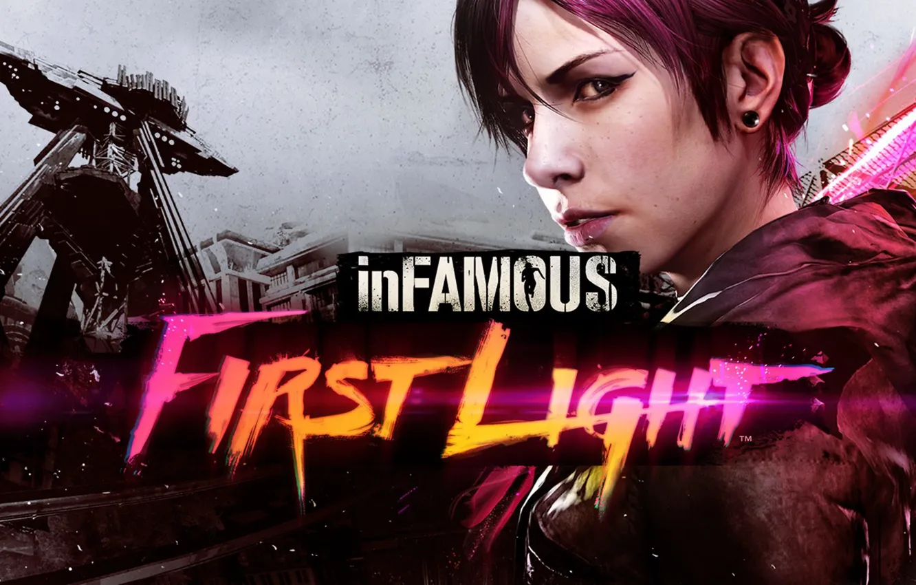 Photo wallpaper dlc, PlayStation 4, InFamous, Abigail Walker, inFamous: First Light