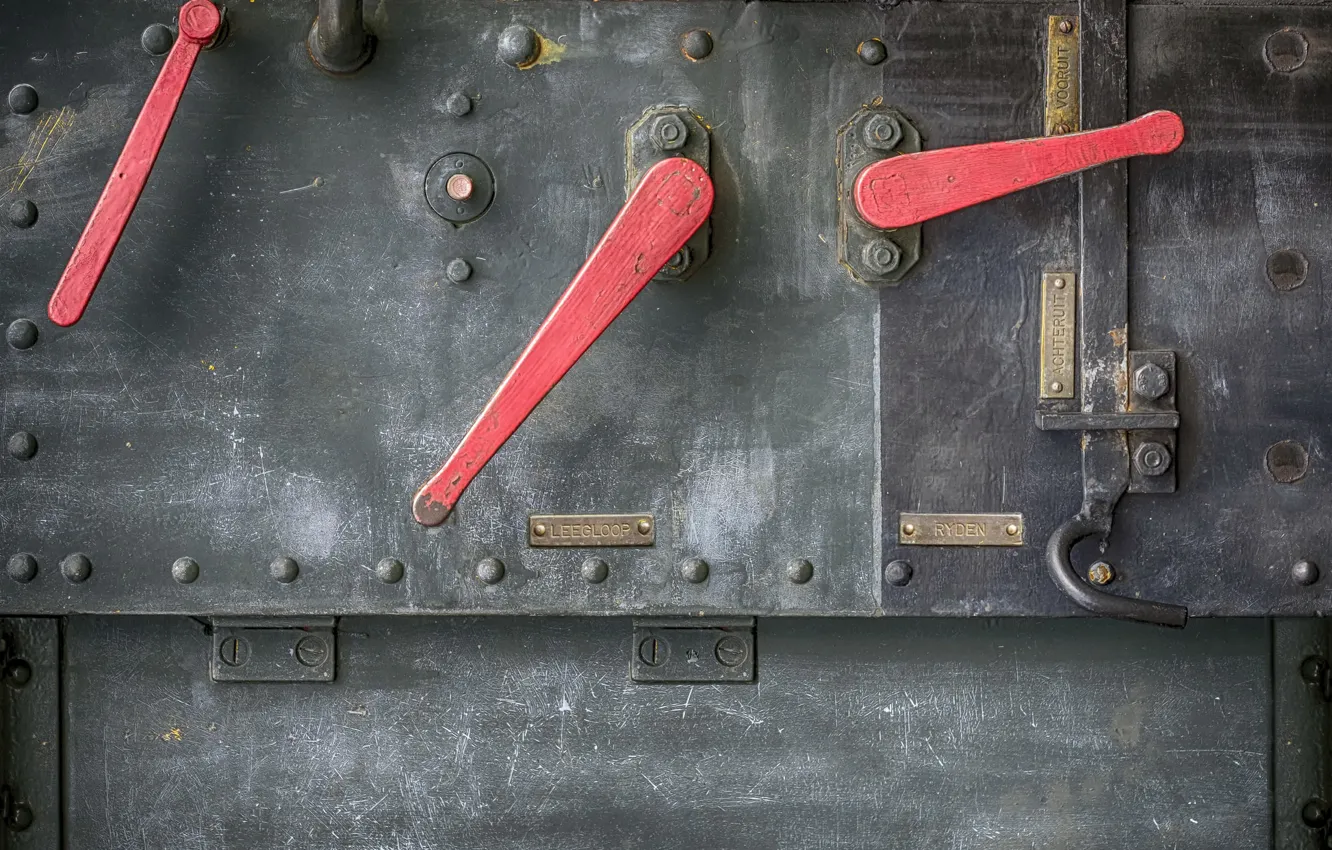 Photo wallpaper background, mechanism, handle