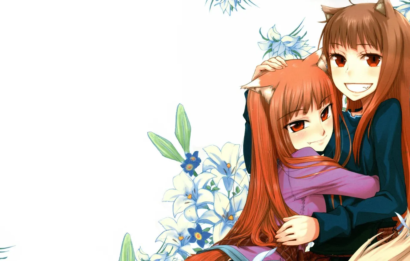 Photo wallpaper anime, art, girl, spice and wolf, spice and wolf