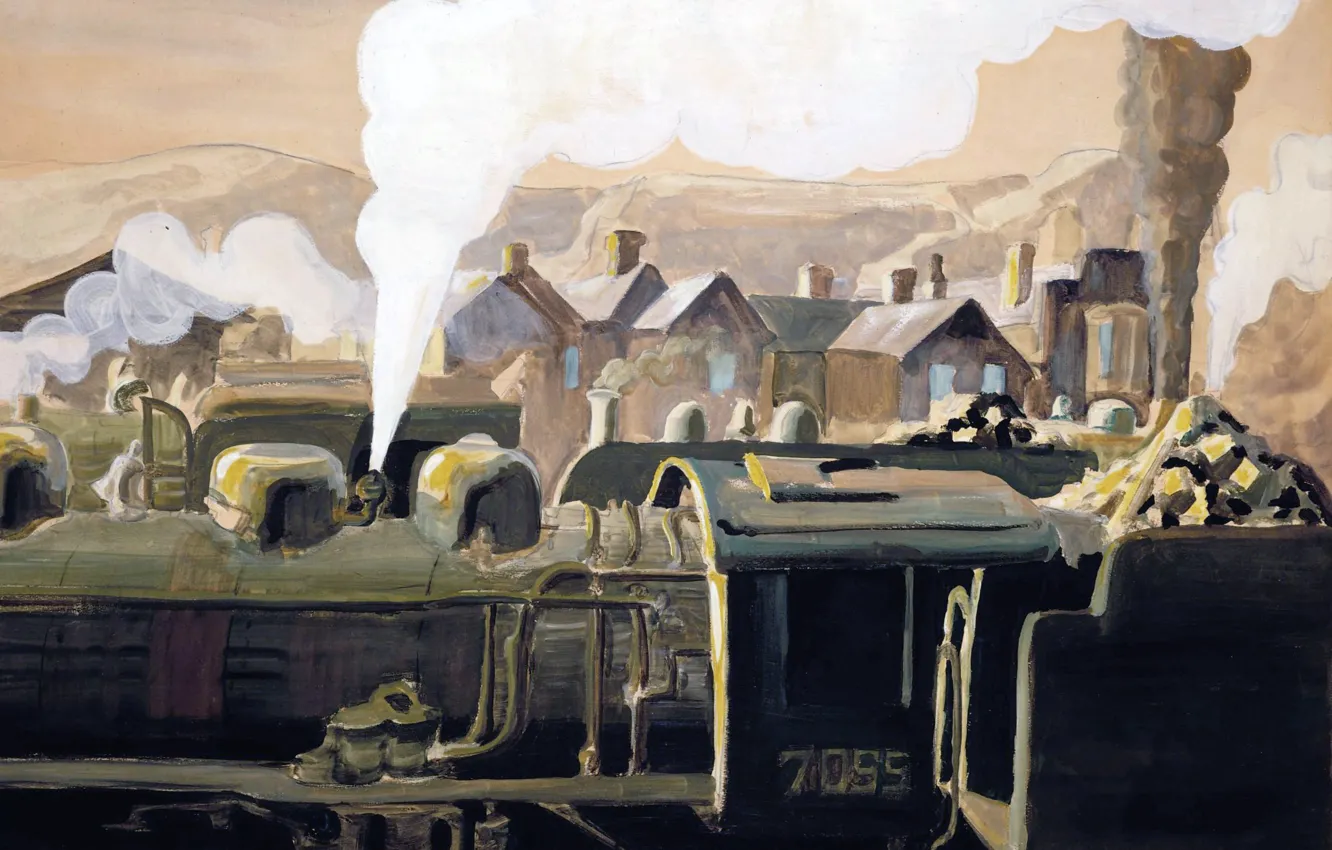 Photo wallpaper 1921, Charles Ephraim Burchfield, Safety Valve