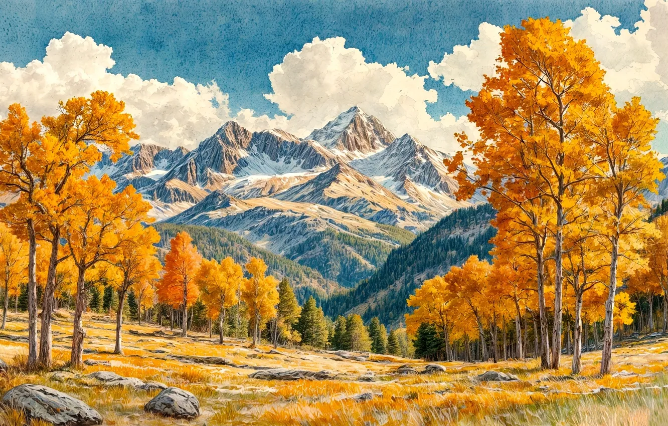 Photo wallpaper nature, refreshments, lamdscapes