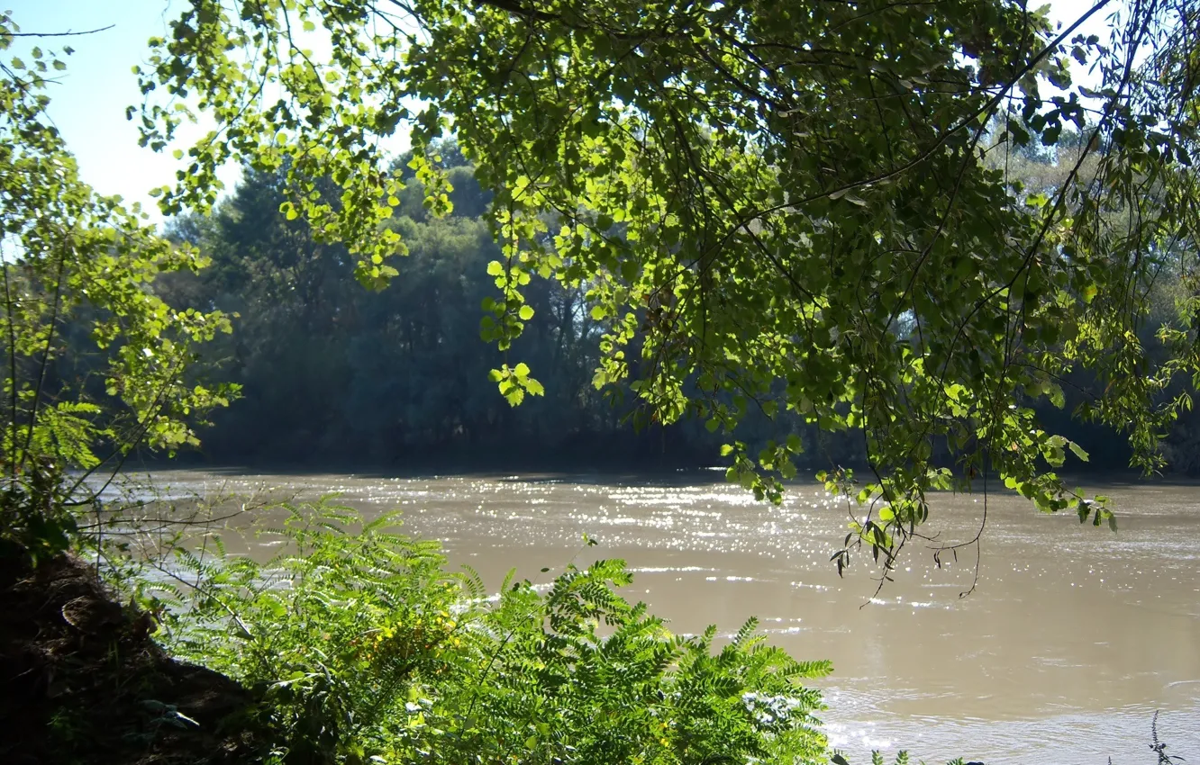 Photo wallpaper river, Kuban, duct, Meduzanol ©