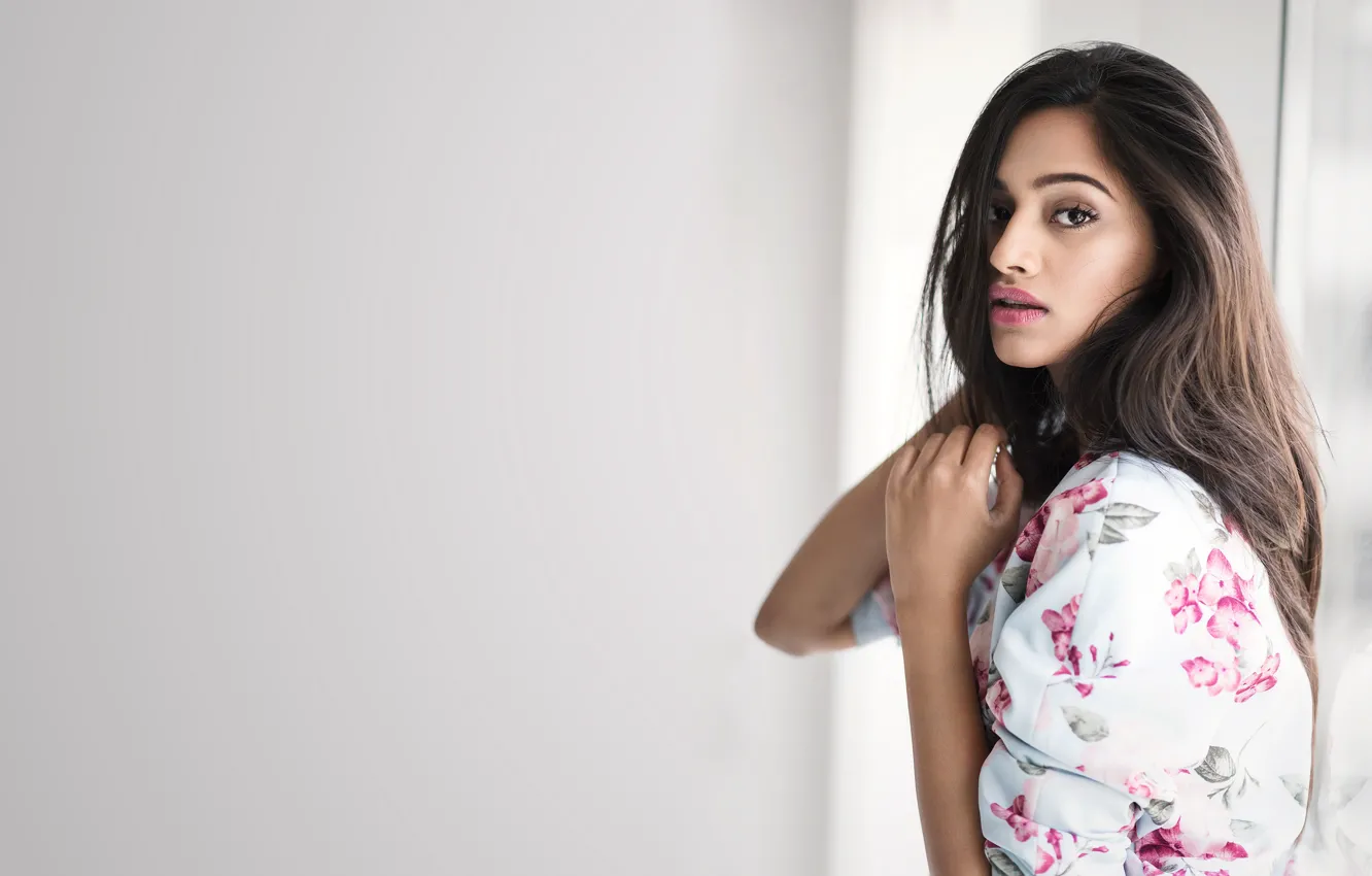 Photo wallpaper girl, hot, sexy, eyes, smile, beautiful, figure, model