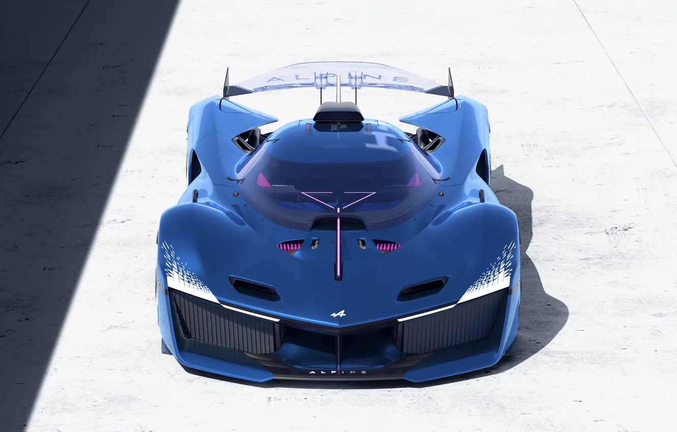 Photo wallpaper the concept car, hybrid, hypercar, Alpine, alpenglow, hydrogen, hydrogen, 2024