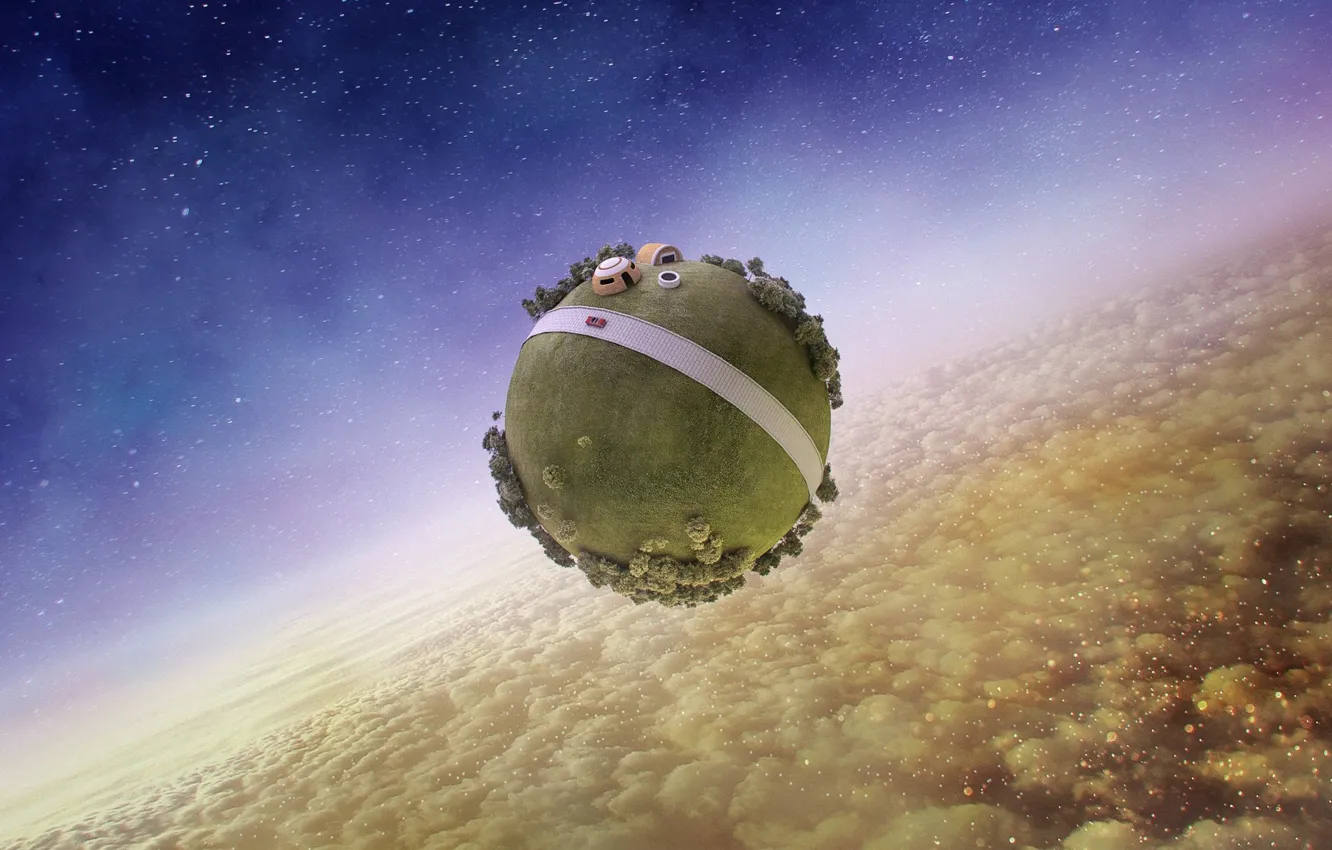 Photo wallpaper balls, otherworld, Above Gods