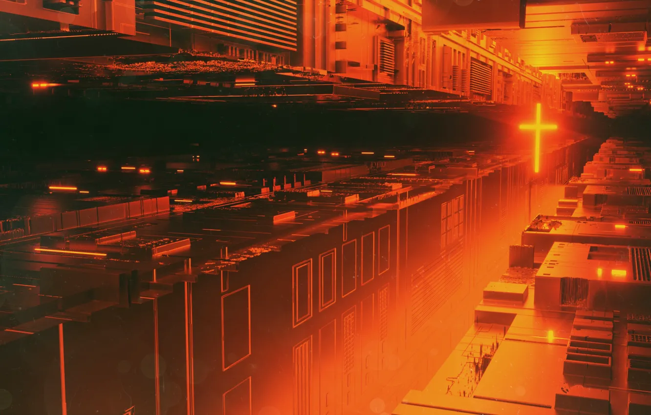 Photo wallpaper style, rendering, fiction, graphics, cross, art, graphics, fantasy