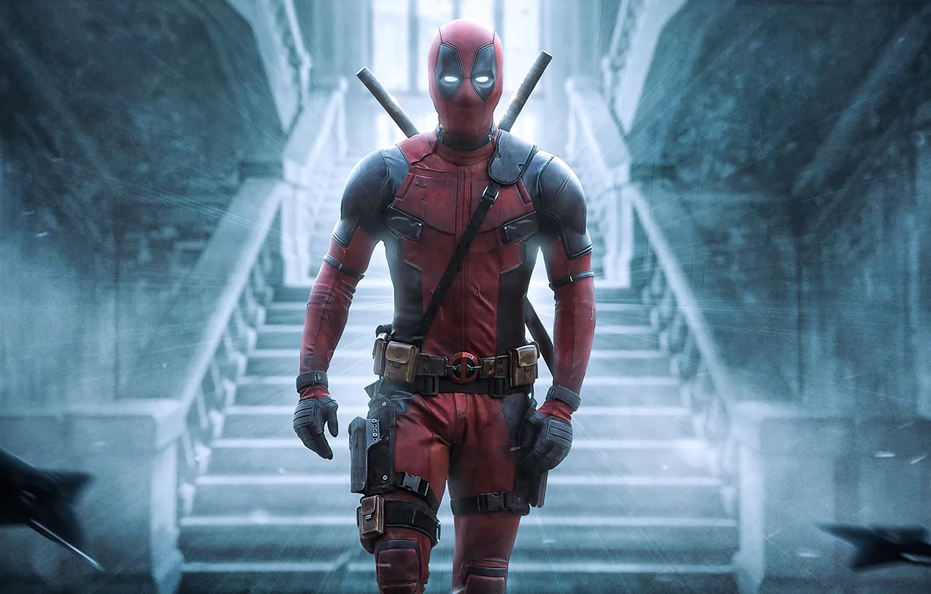 Photo wallpaper Superheroes, Deadpool, Marvel, artist