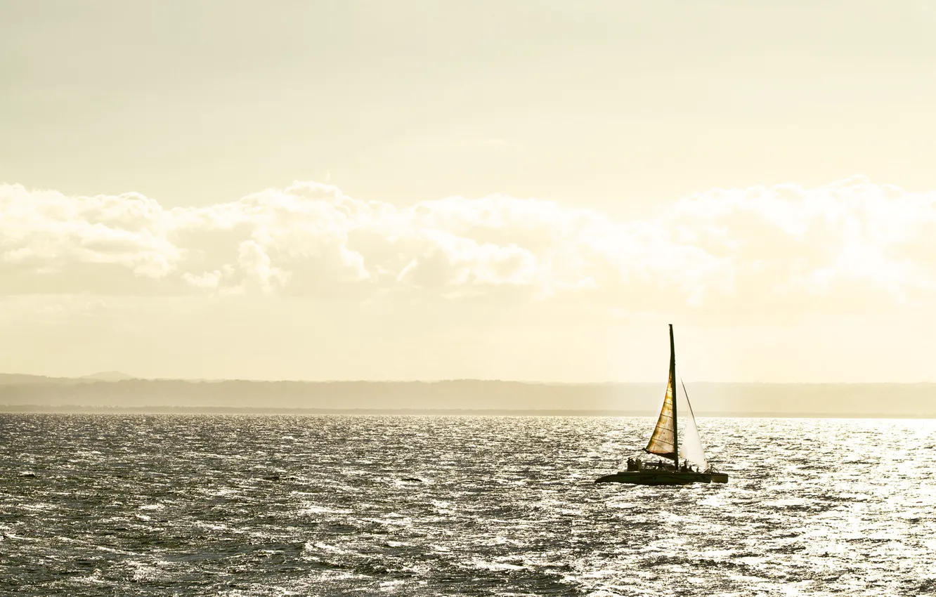 Summer sailing. Яхта сияние Ейск. Sail Phone Wallpaper.