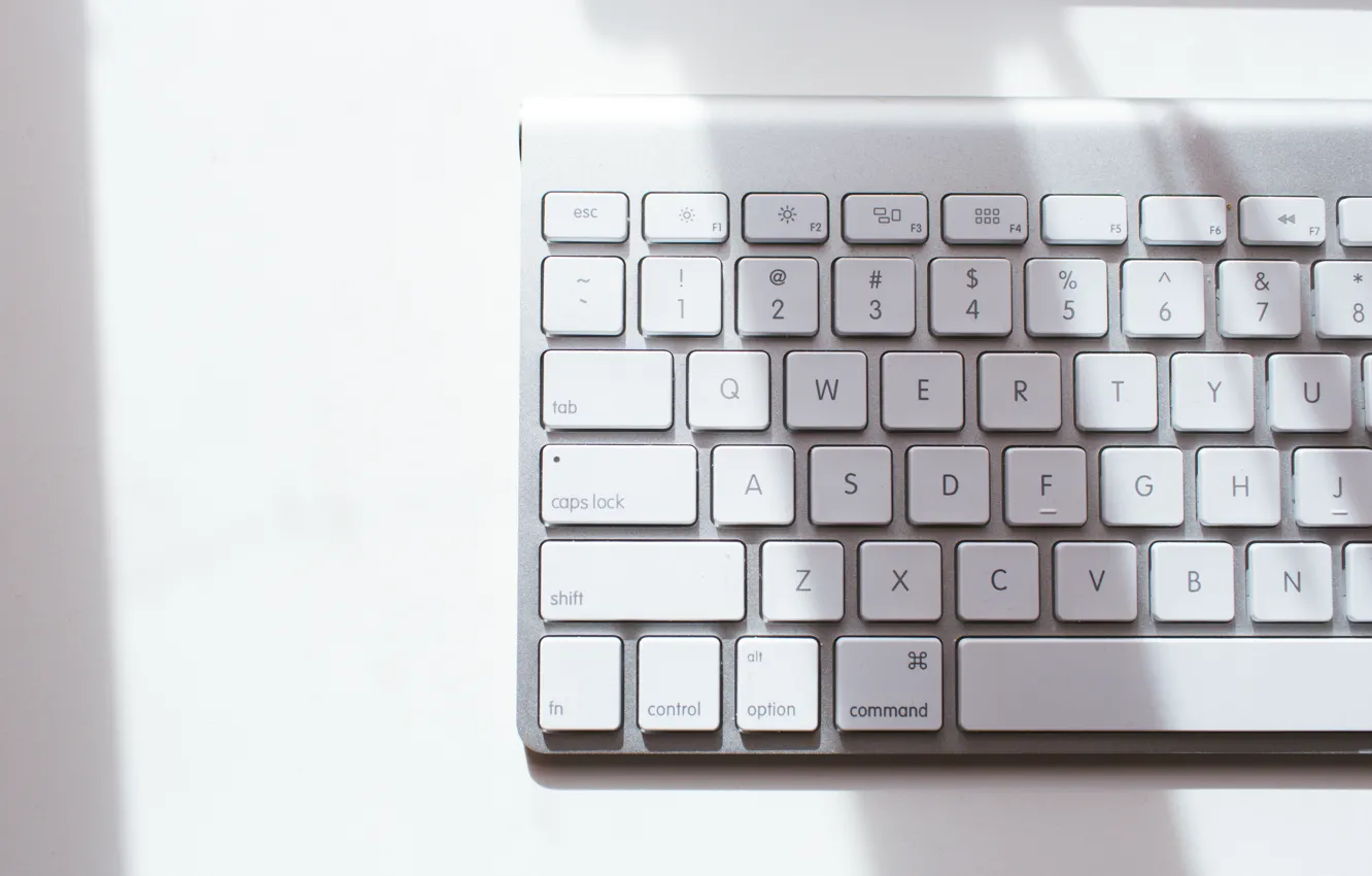 Photo wallpaper letters, button, white, keyboard