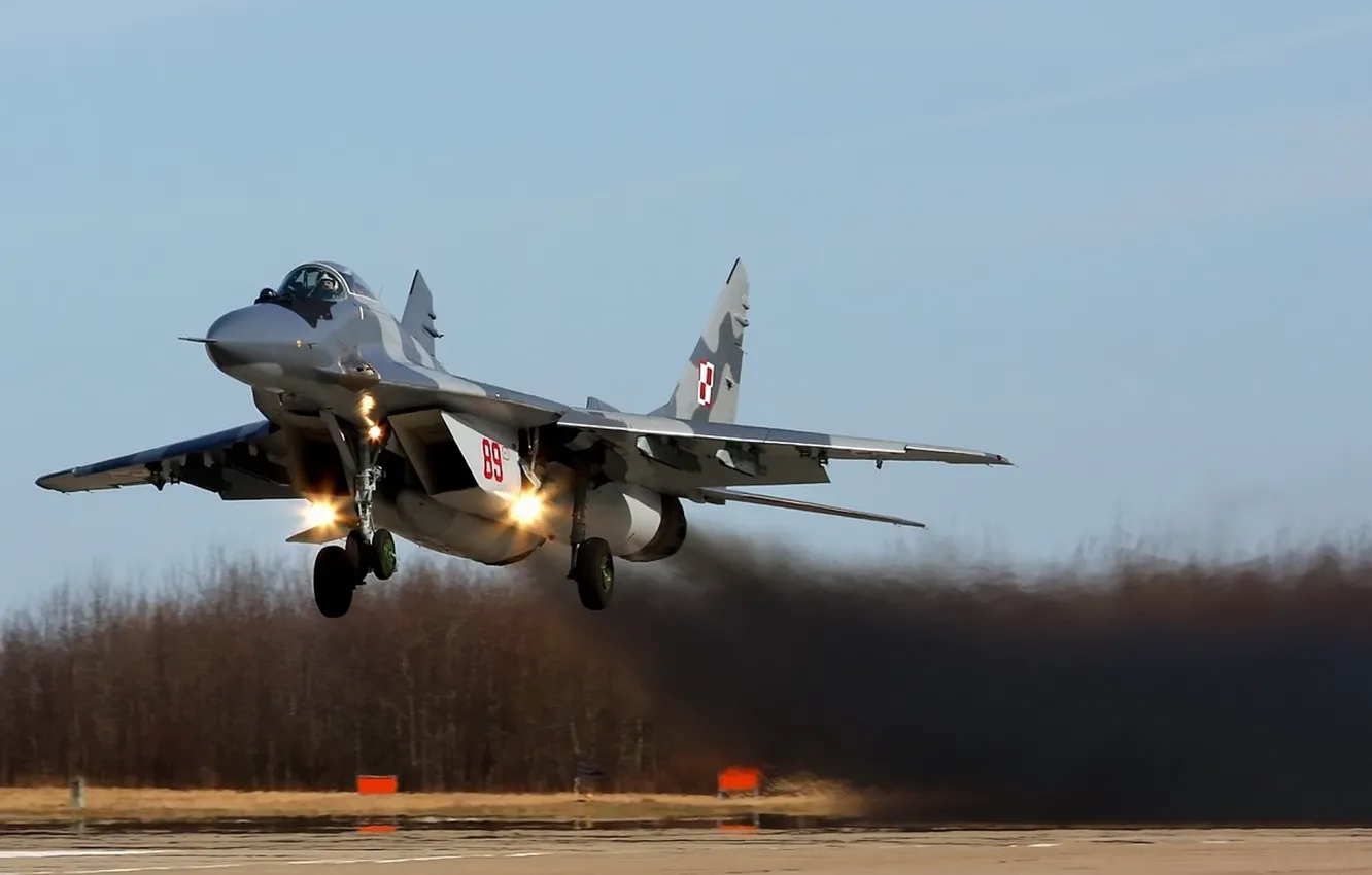 Photo wallpaper fighter, the rise, The MiG-29