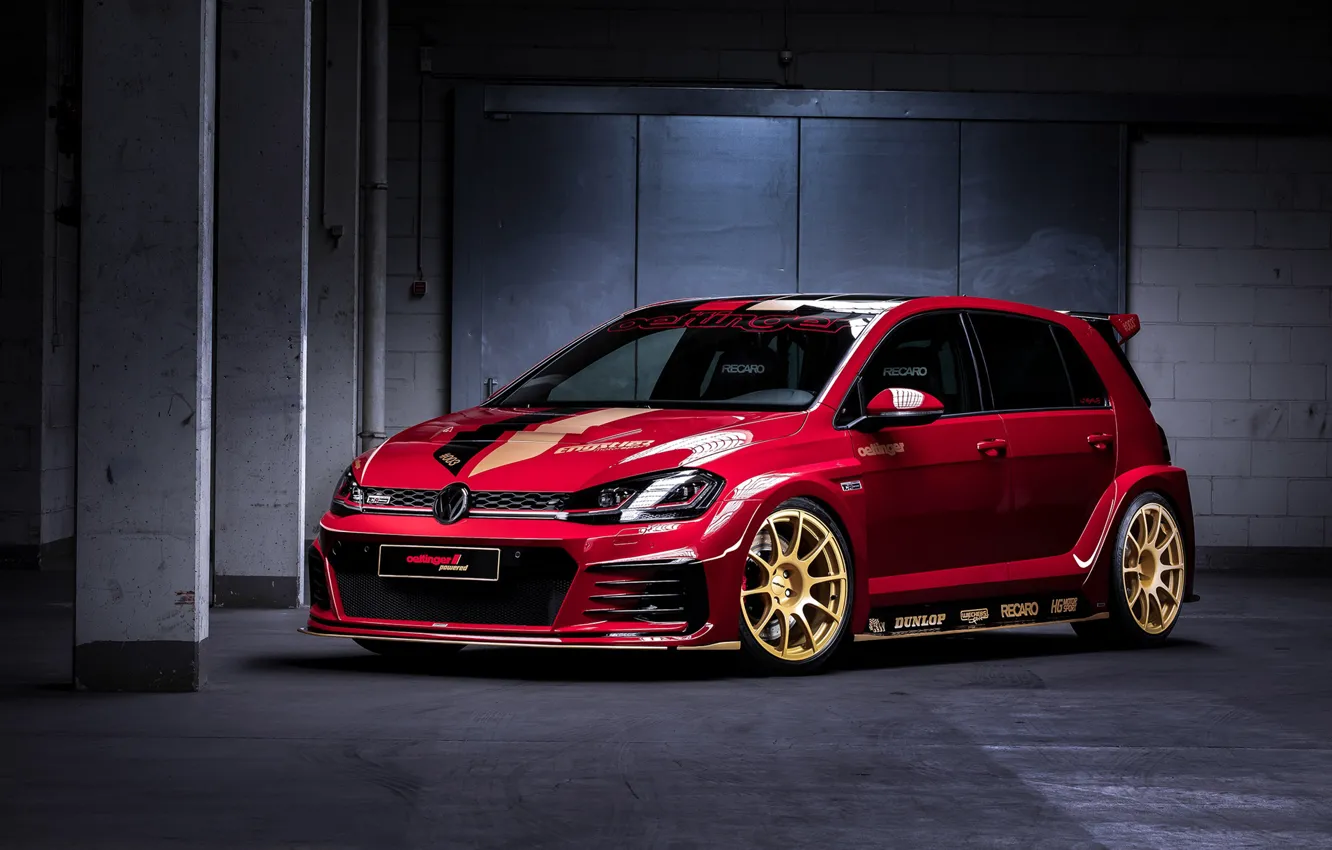 Photo wallpaper Volkswagen, golf, GTI, Oettinger, TCR, 2019, Germany Street