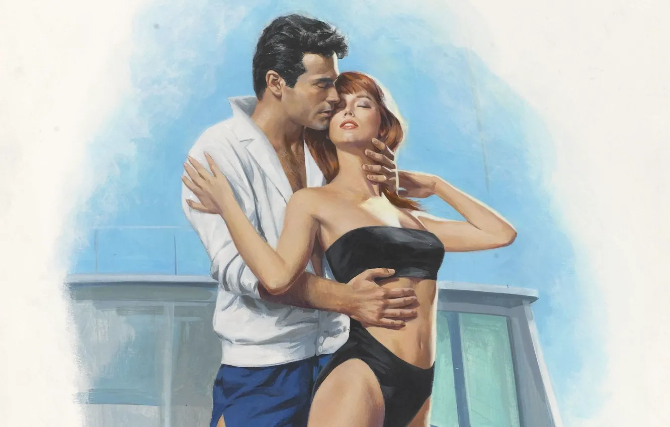 Photo wallpaper figure, painting, Illustrator, Barnett Plotkin