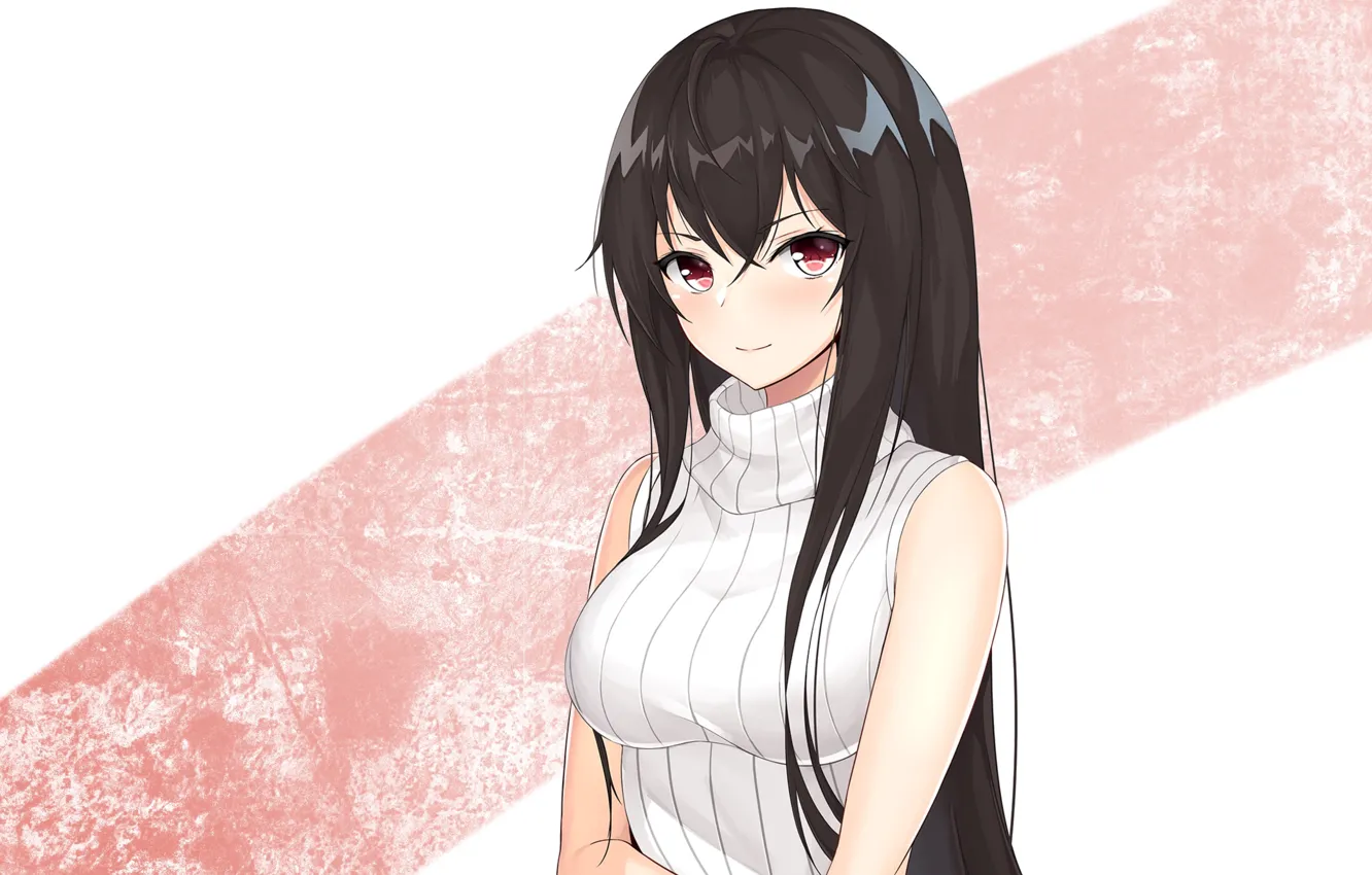 Photo wallpaper kawaii, girl, hot, sexy, long hair, boobs, anime, pretty