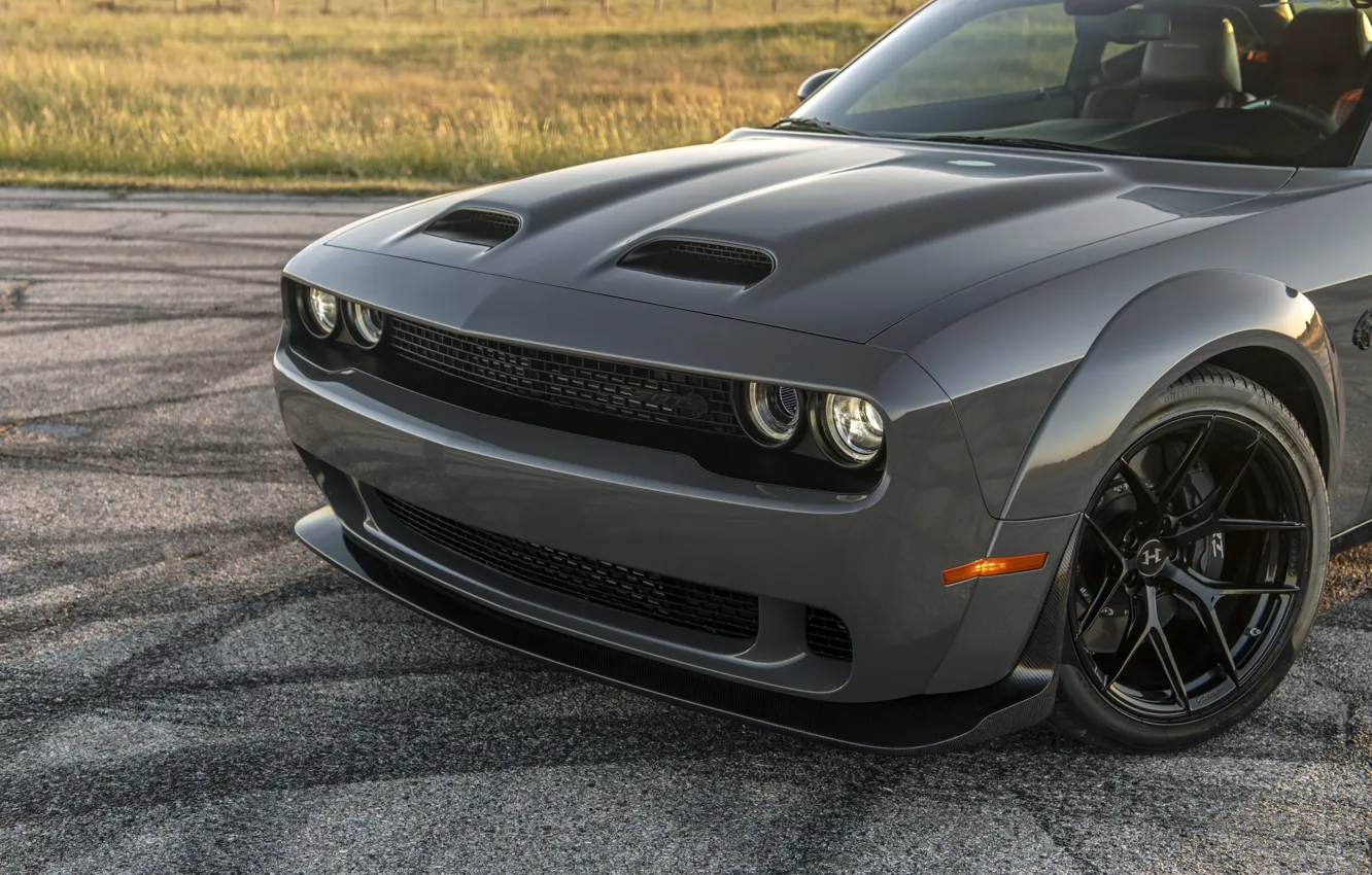 Photo wallpaper Dodge, Hennessey Dodge Challenger, close-up, Hennessey, Challenger