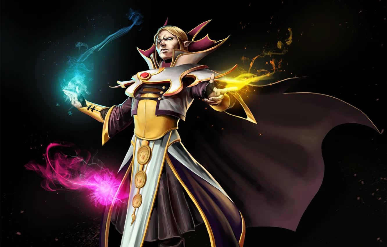 Photo wallpaper look, art, MAG, cloak, dota 2, Carl, Ulsae, Wex