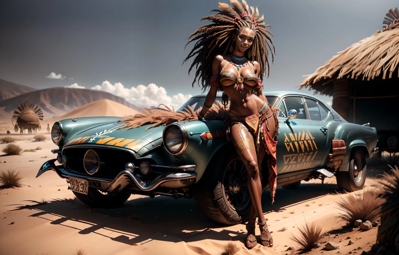 Photo wallpaper erotic, girl, body, AI art, neural network