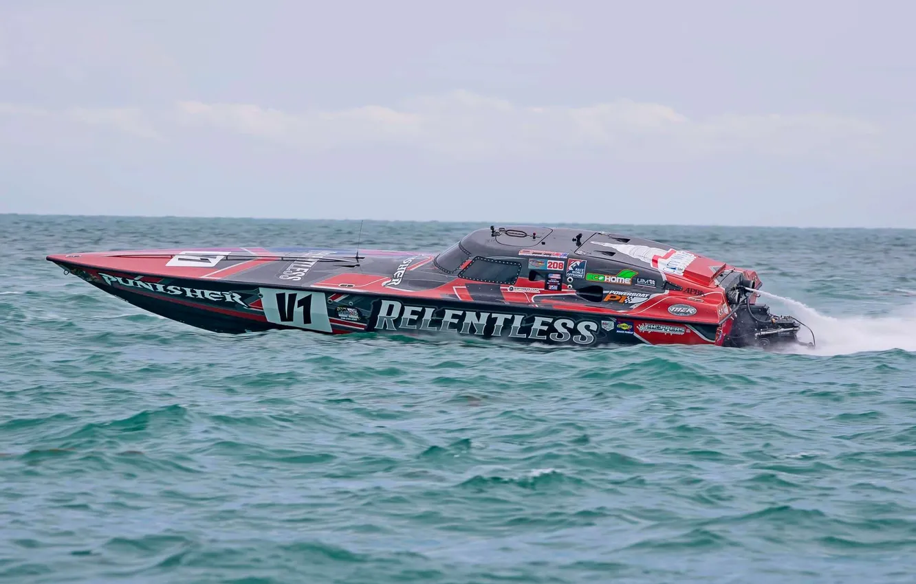 Photo wallpaper race, boat, speed