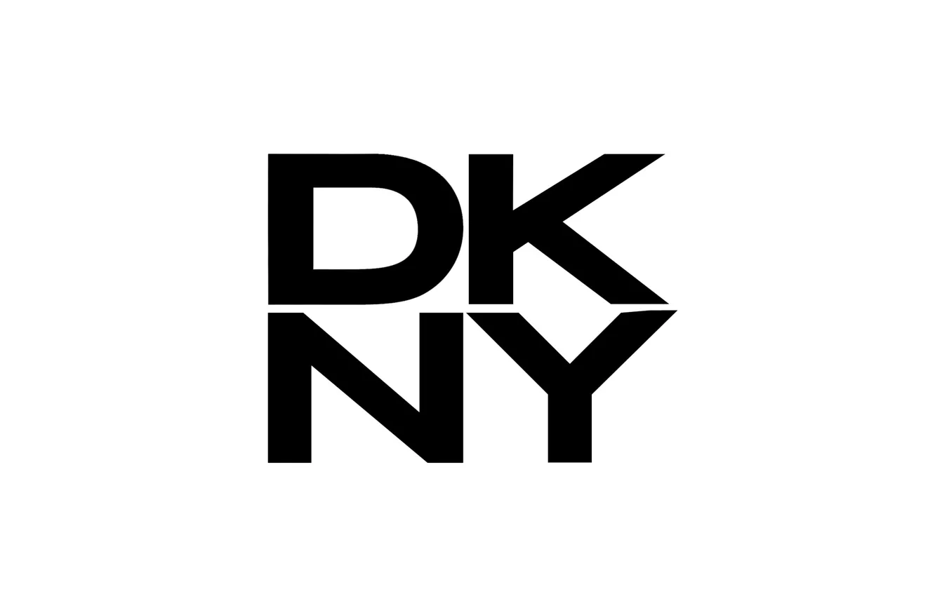 Photo wallpaper logo, logo, white, black, fon, DKNY, dkny