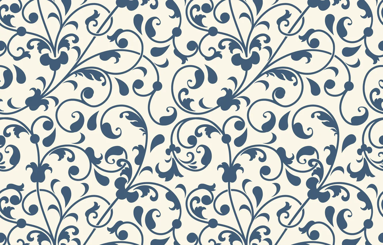 Photo wallpaper vector, texture, floral, seamless background