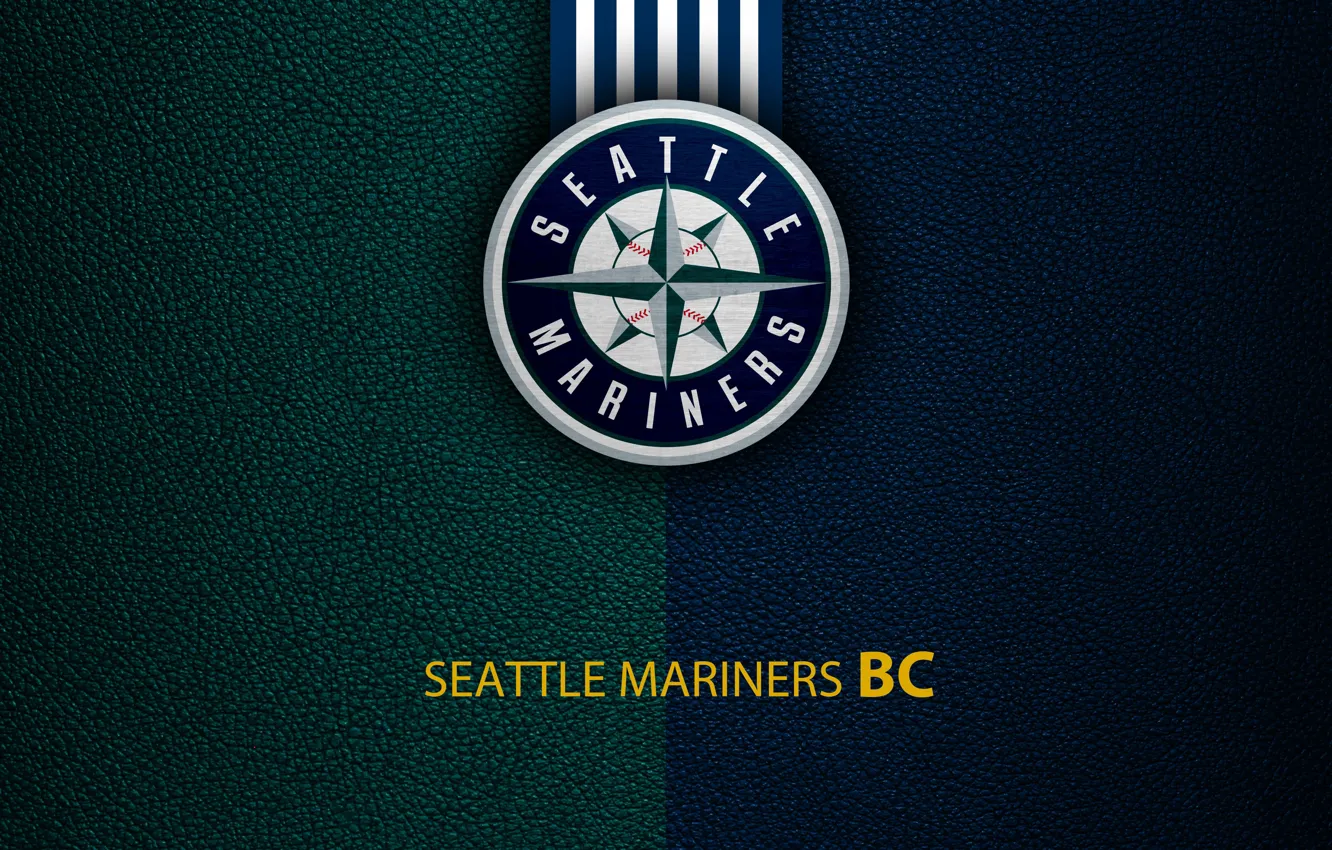 Photo wallpaper wallpaper, sport, logo, baseball, Seattle Mariners