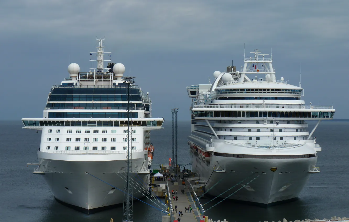 Photo wallpaper sea, ship, Marina, megalomania