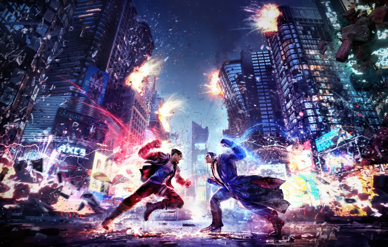 Photo wallpaper games, Kazuya Mishima, Jin Kazama, Tekken 8