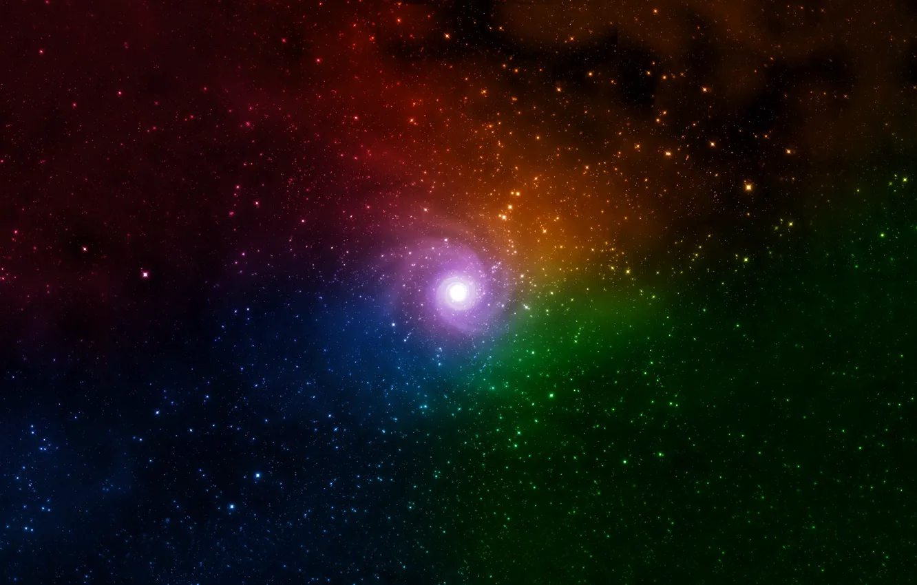 Photo wallpaper space, stars, paint