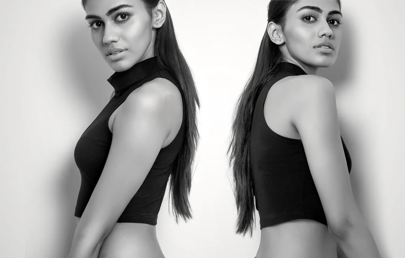 Photo wallpaper girl, hot, sexy, eyes, smile, beautiful, figure, model