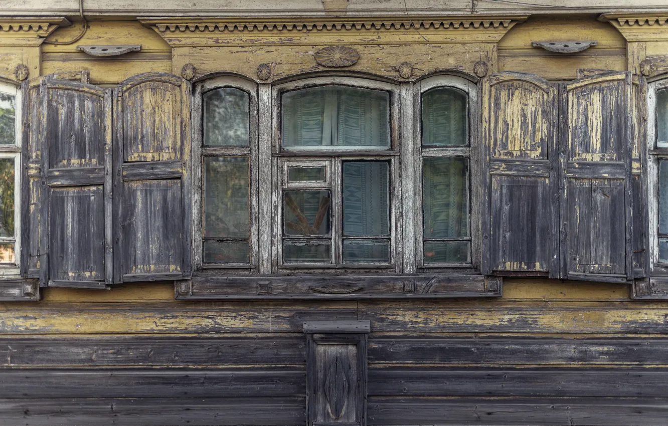 Photo wallpaper house, wall, window
