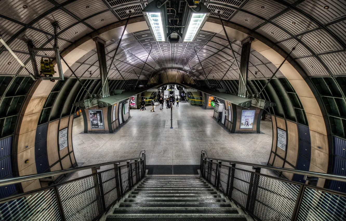 Photo wallpaper England, London, london, underground, england, metro, subway, Grand Entrance