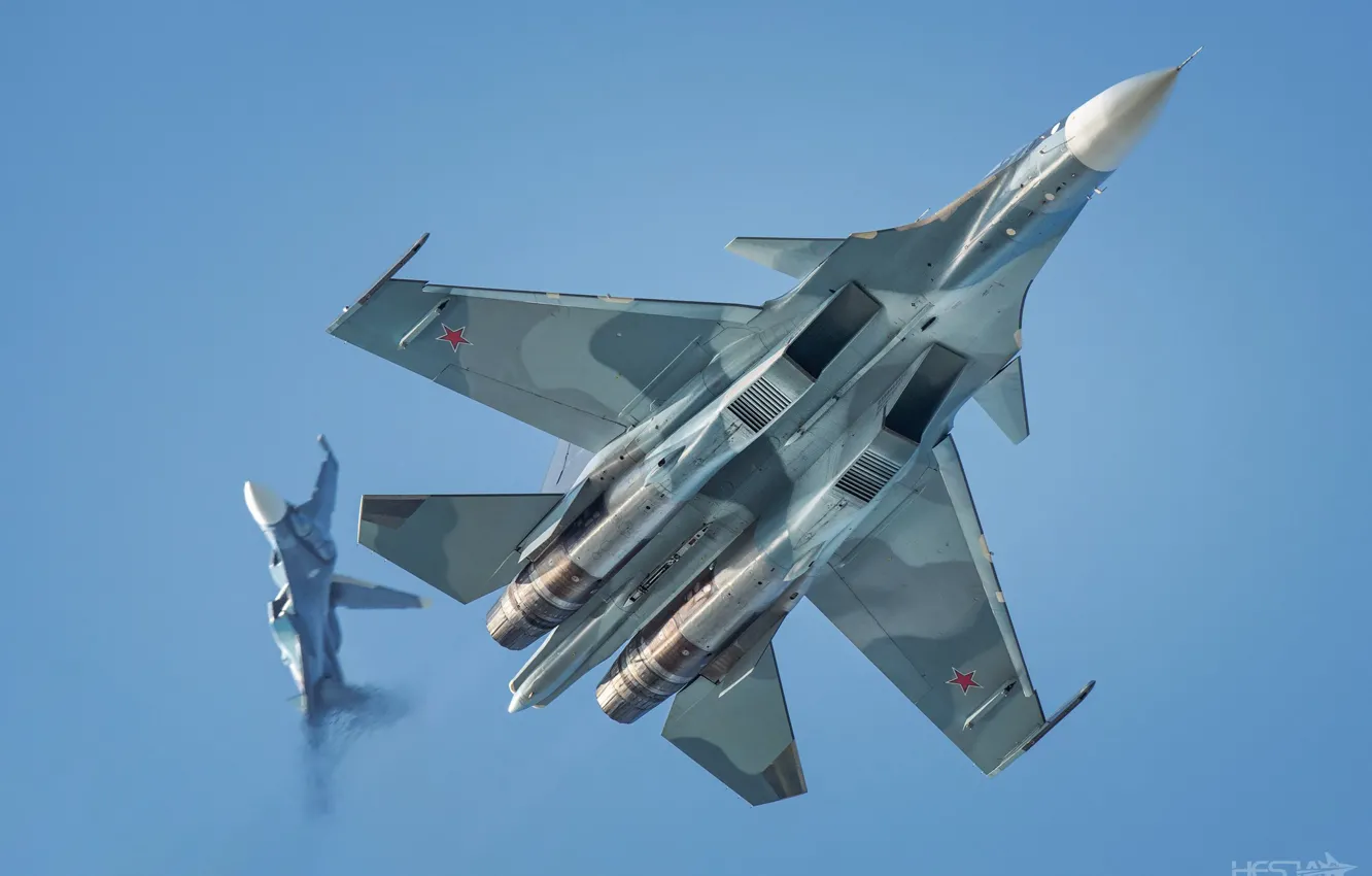 Photo wallpaper Fighter, Sukhoi, MAX, Su-30 SM, Cockpit, Videoconferencing Russia, PGO, HESJA Air-Art Photography