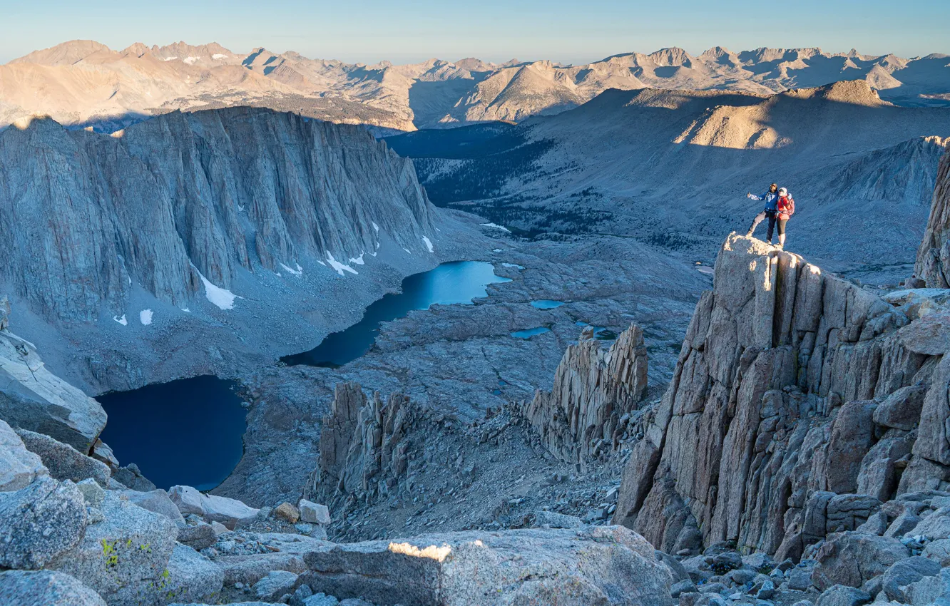 Photo wallpaper nature, people, Sequoia National Park