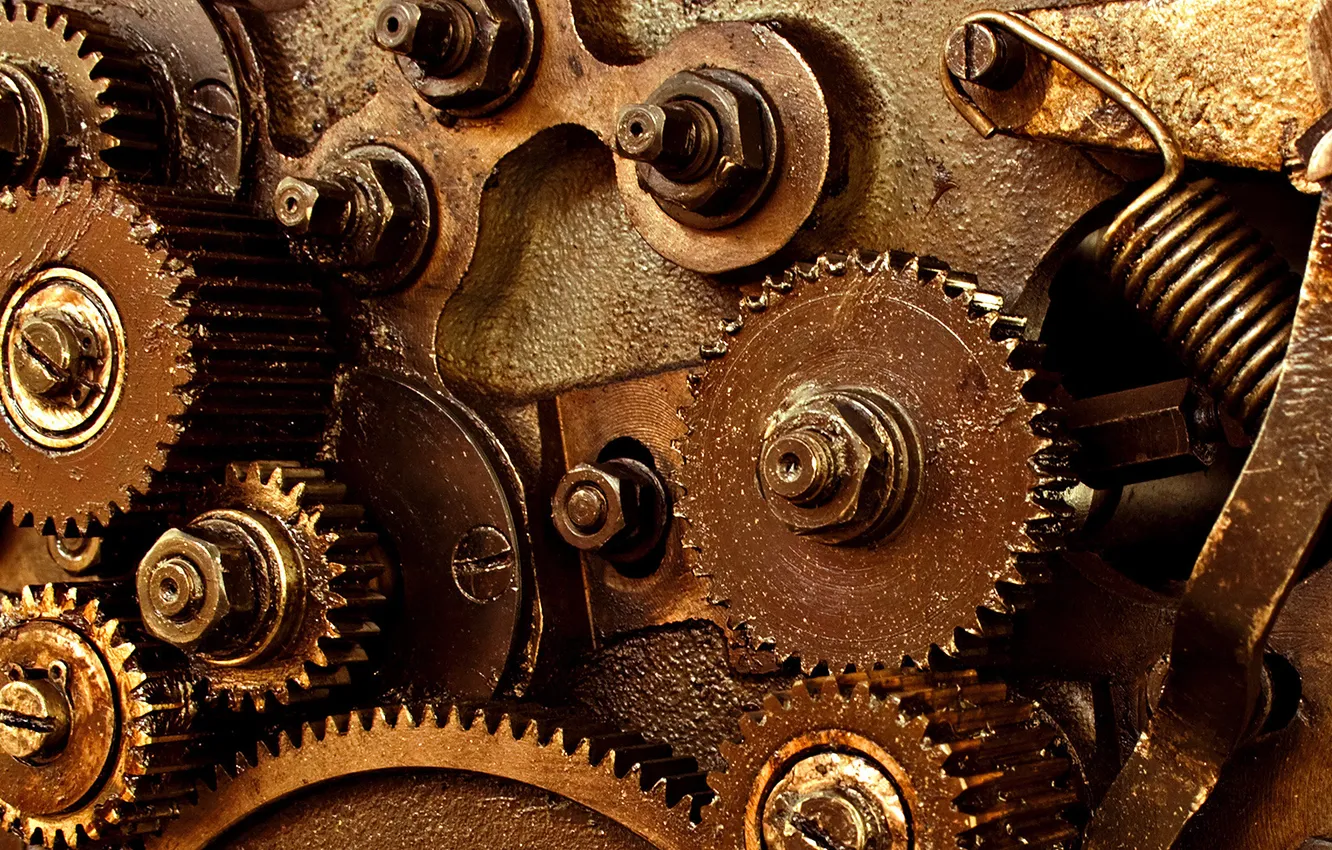 Photo wallpaper mechanism, gear, Grease