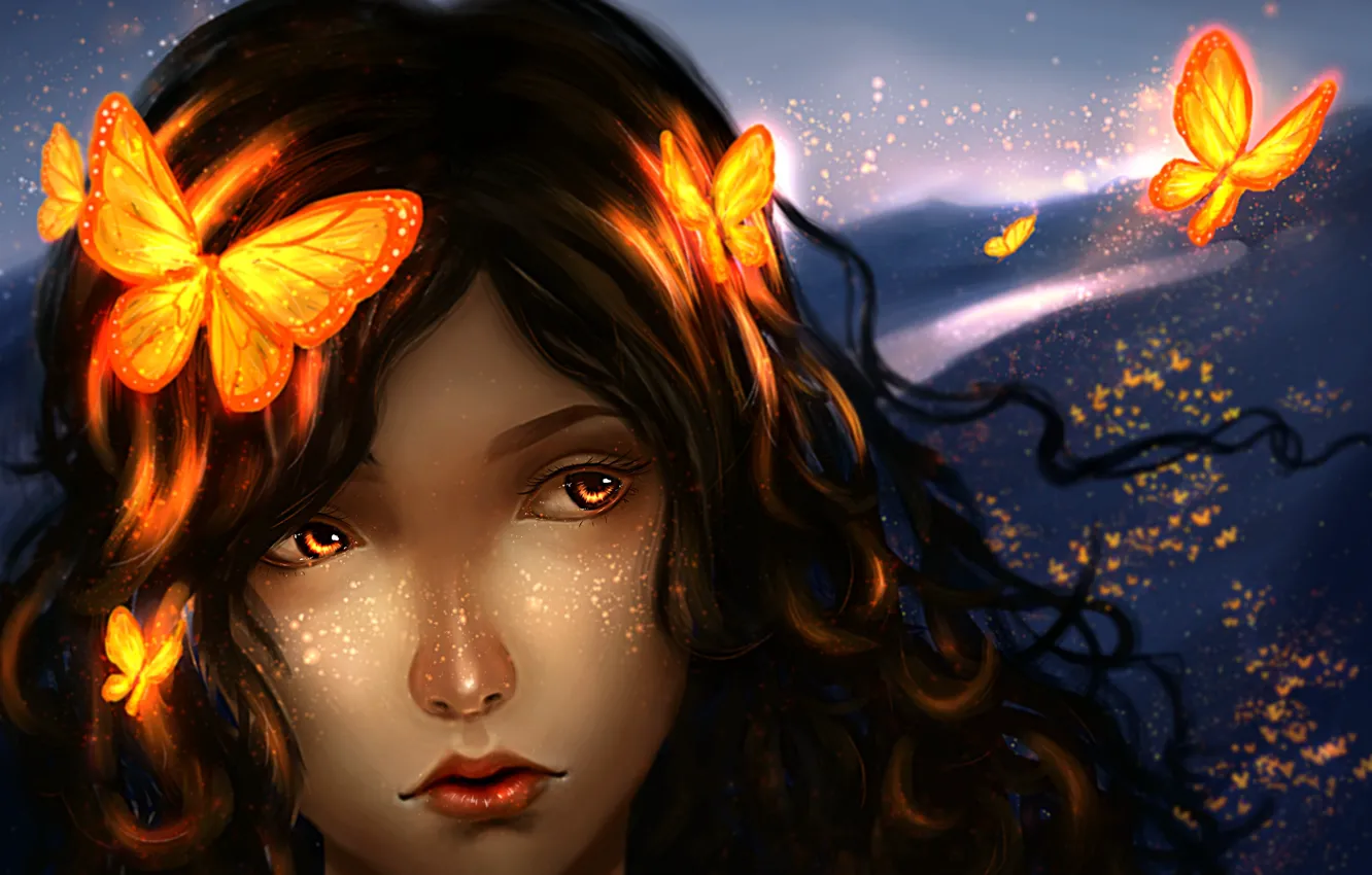 Photo wallpaper butterfly, kopeck piece, by b1tterRabbit