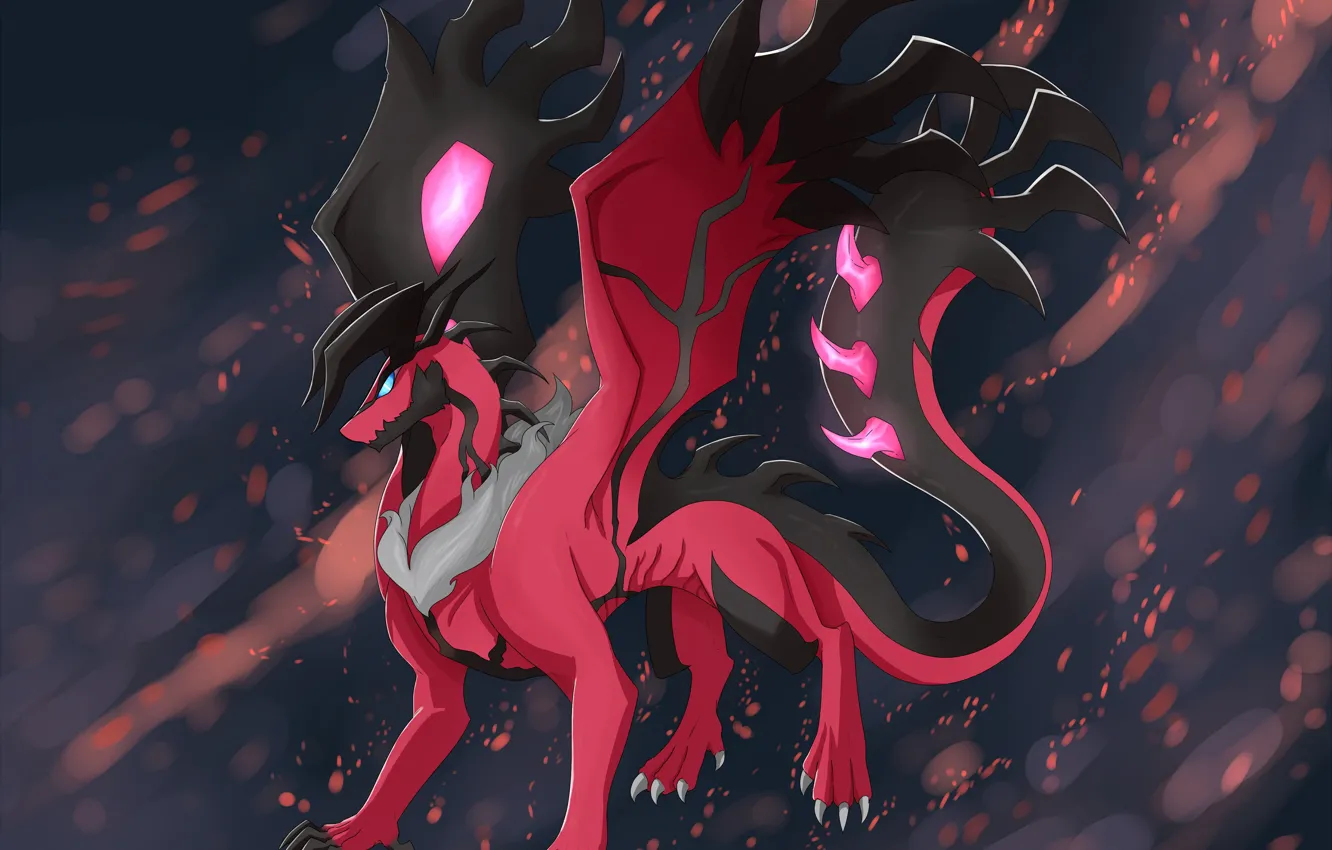 Photo wallpaper dragon, pokemon, Pokemon