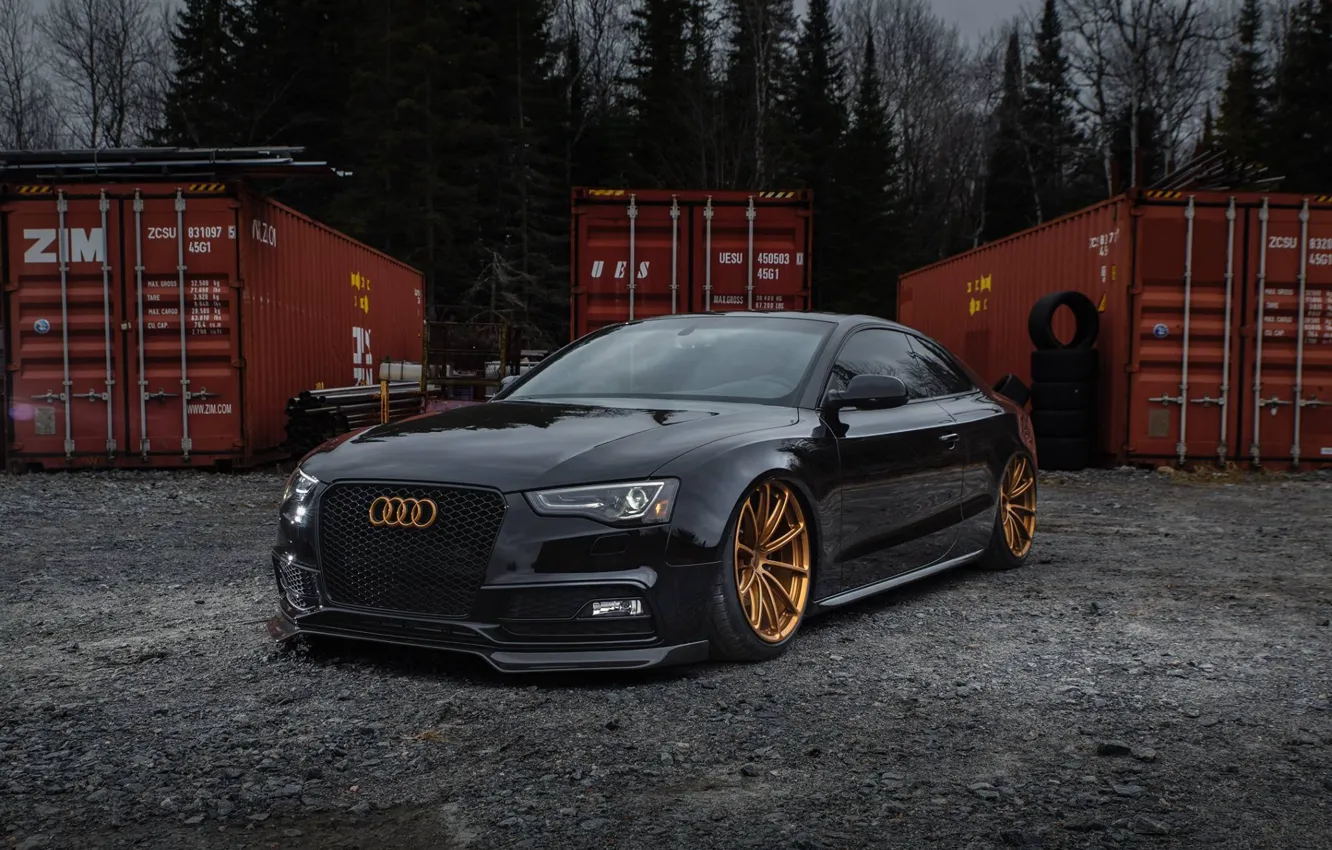 Photo wallpaper Audi, One, Coupe, Forged, GT1, Piece, Forgeline, Monoblock