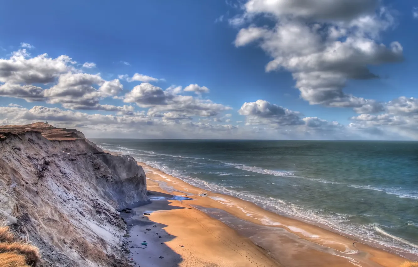 Photo wallpaper sea, shore, Denmark, Rubjerg Knude, North jutland, Lønstrup