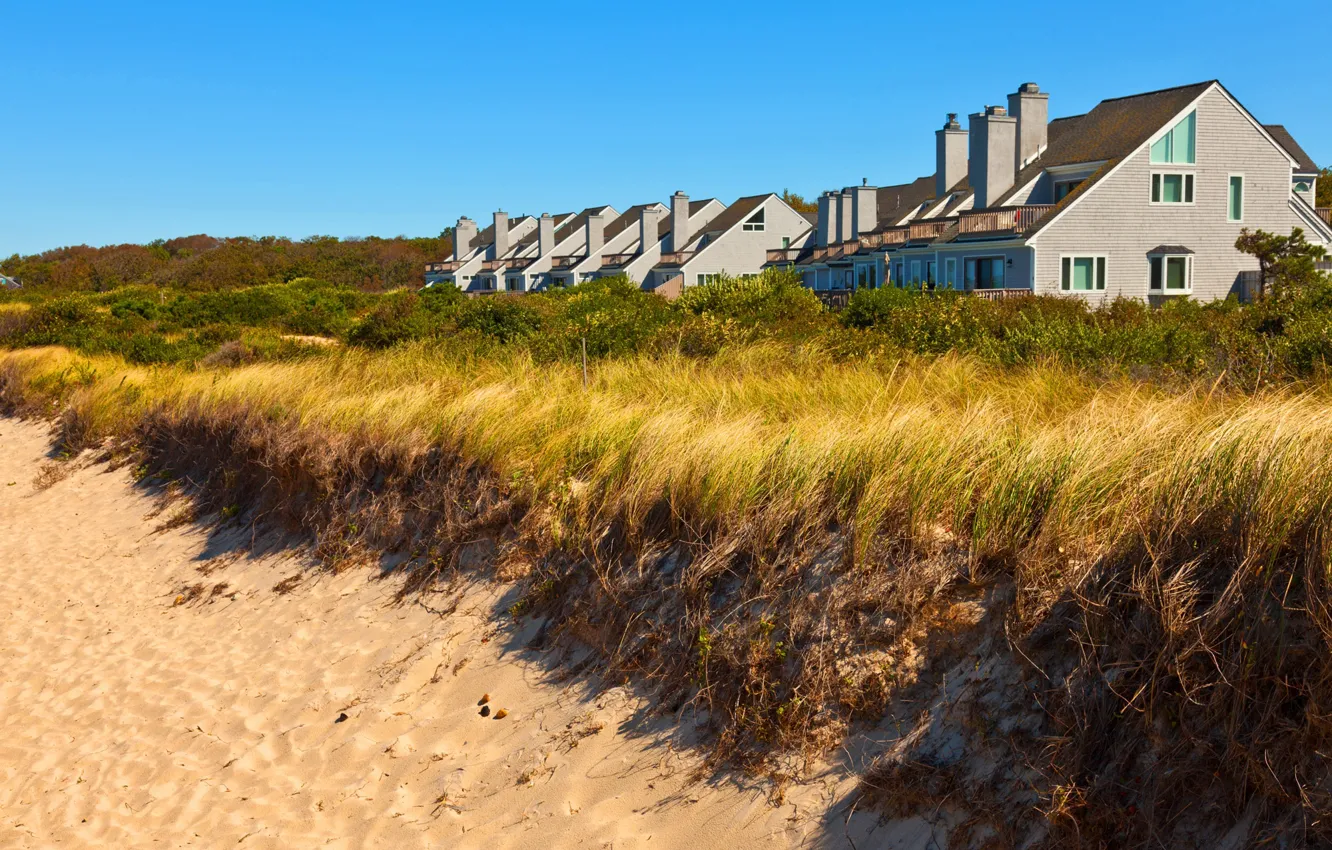 Photo wallpaper the city, home, style, Luxury Townhouse, on the ocean, condos edge ocean