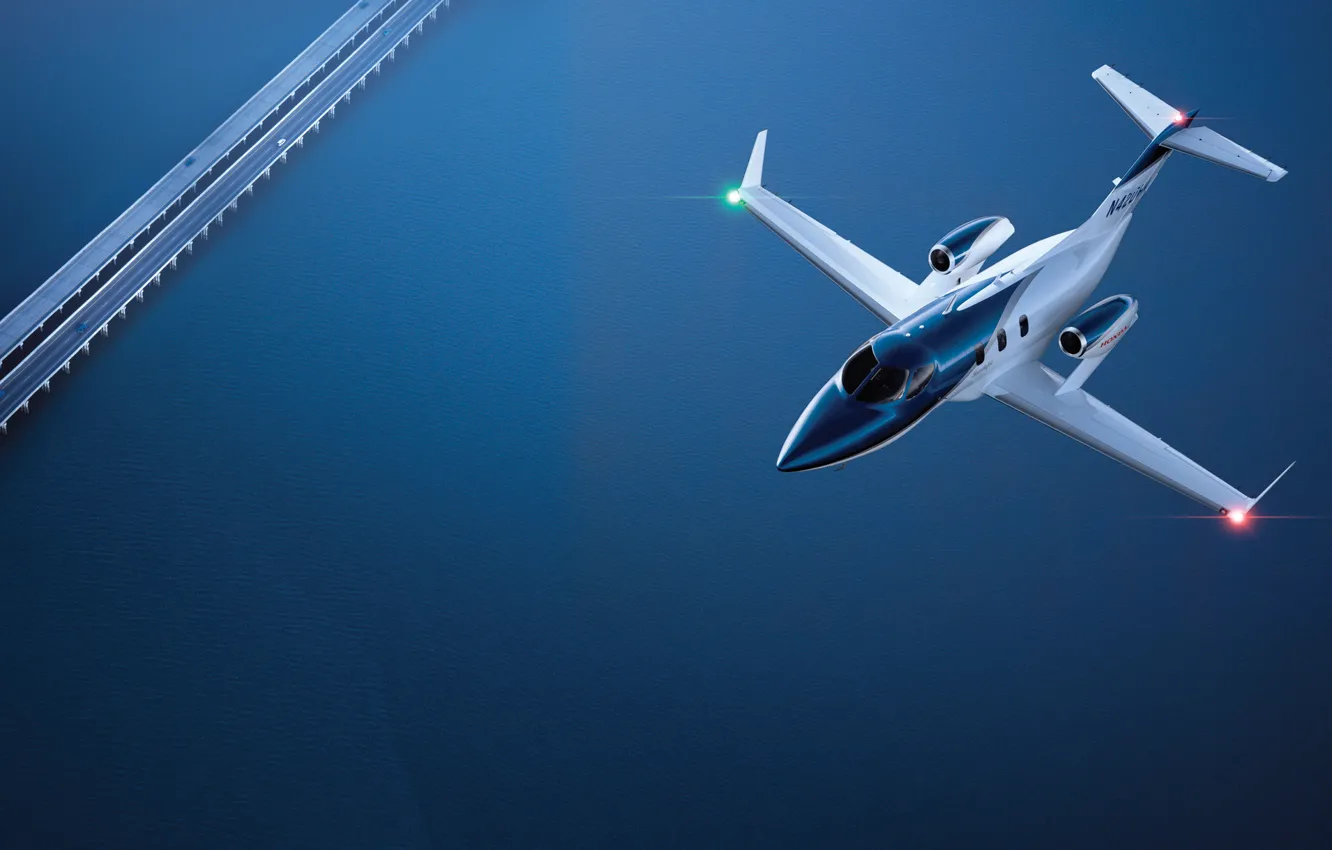 Photo wallpaper the plane, HA-420, hondajet