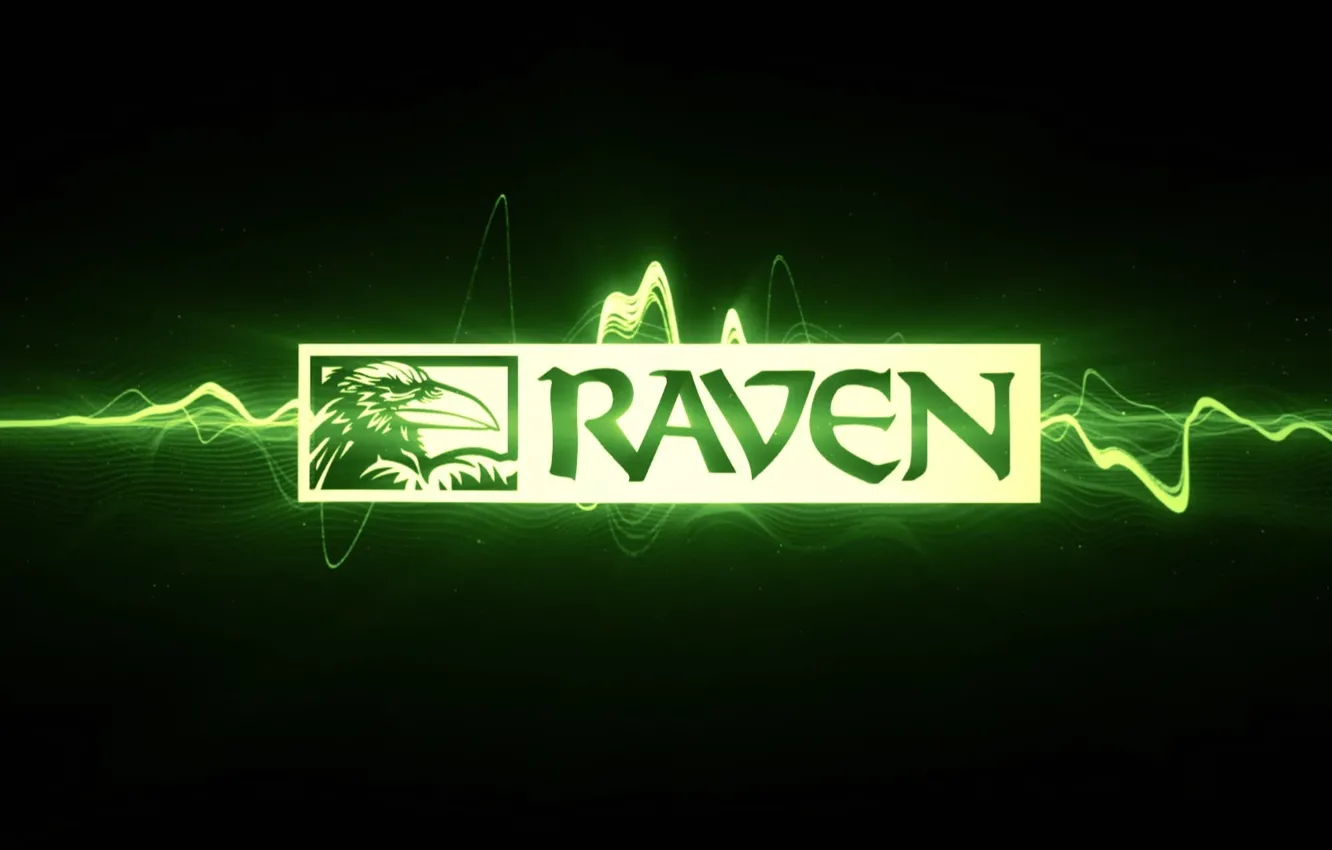 Photo wallpaper the game, logo, Raven, raven
