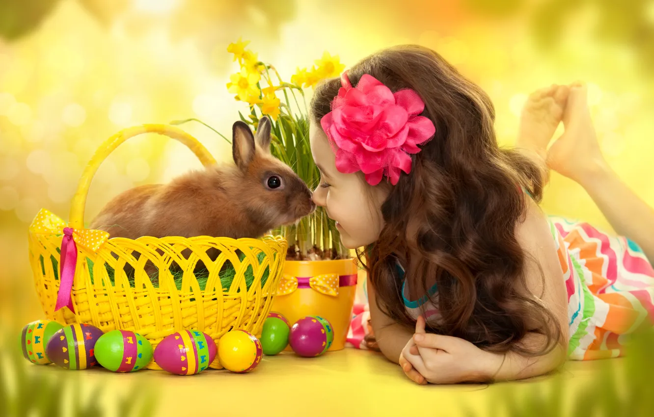 Photo wallpaper eggs, Easter, Easter eggs