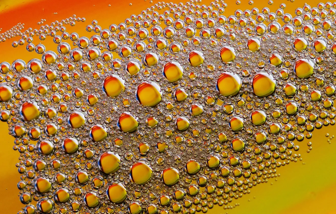Photo wallpaper macro, bubbles, color, the volume
