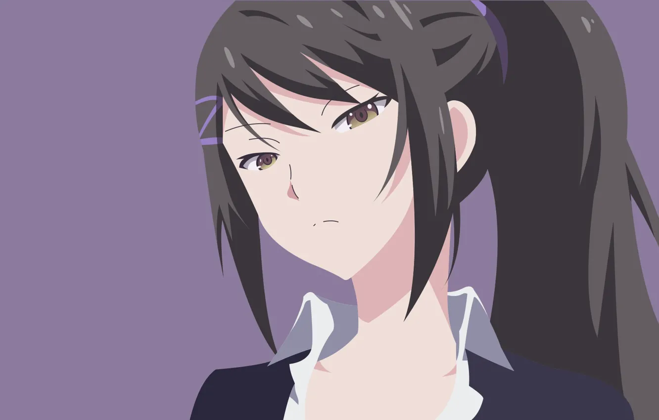 Photo wallpaper look, girl, background, portrait, Youkoso Jitsuryoku Shijou Shugi no Kyoushitsu e, Welcome to the class …