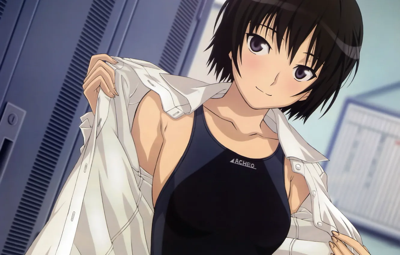 Photo wallpaper swimsuit, Ay Nanasaki, Amagami SS