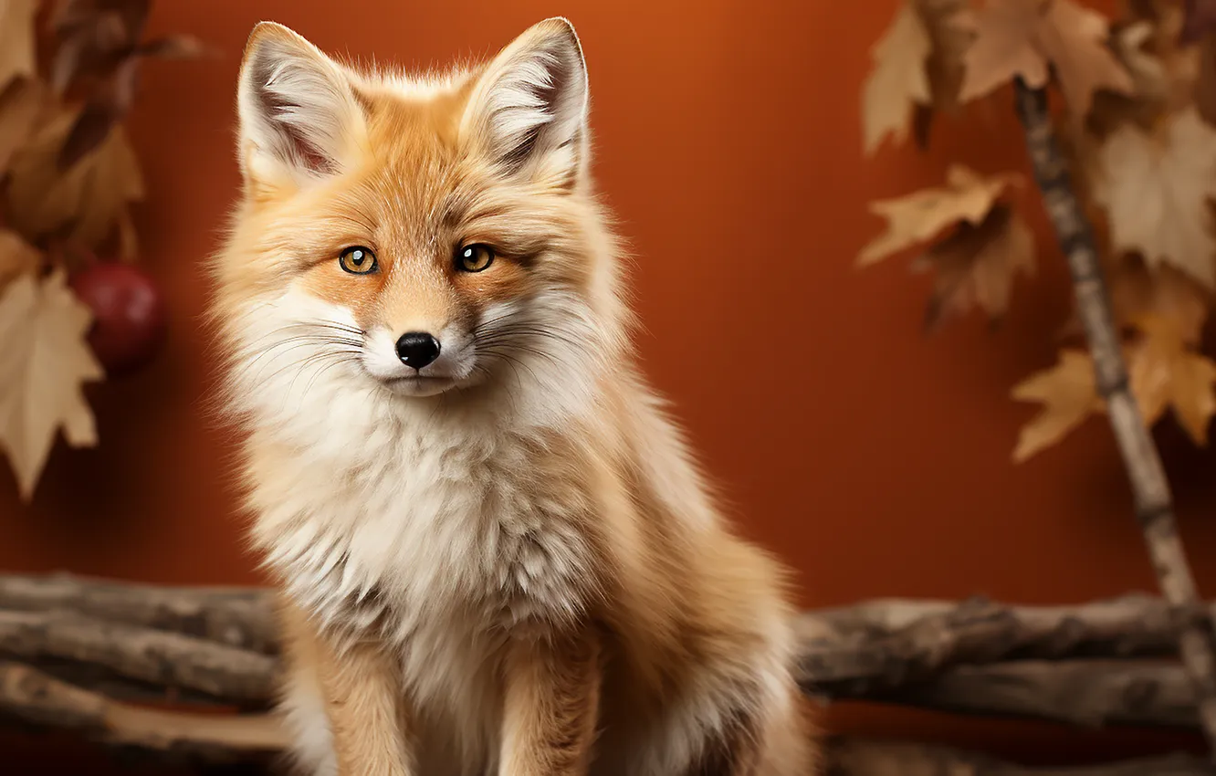 Photo wallpaper fox, animals, art, fox cub
