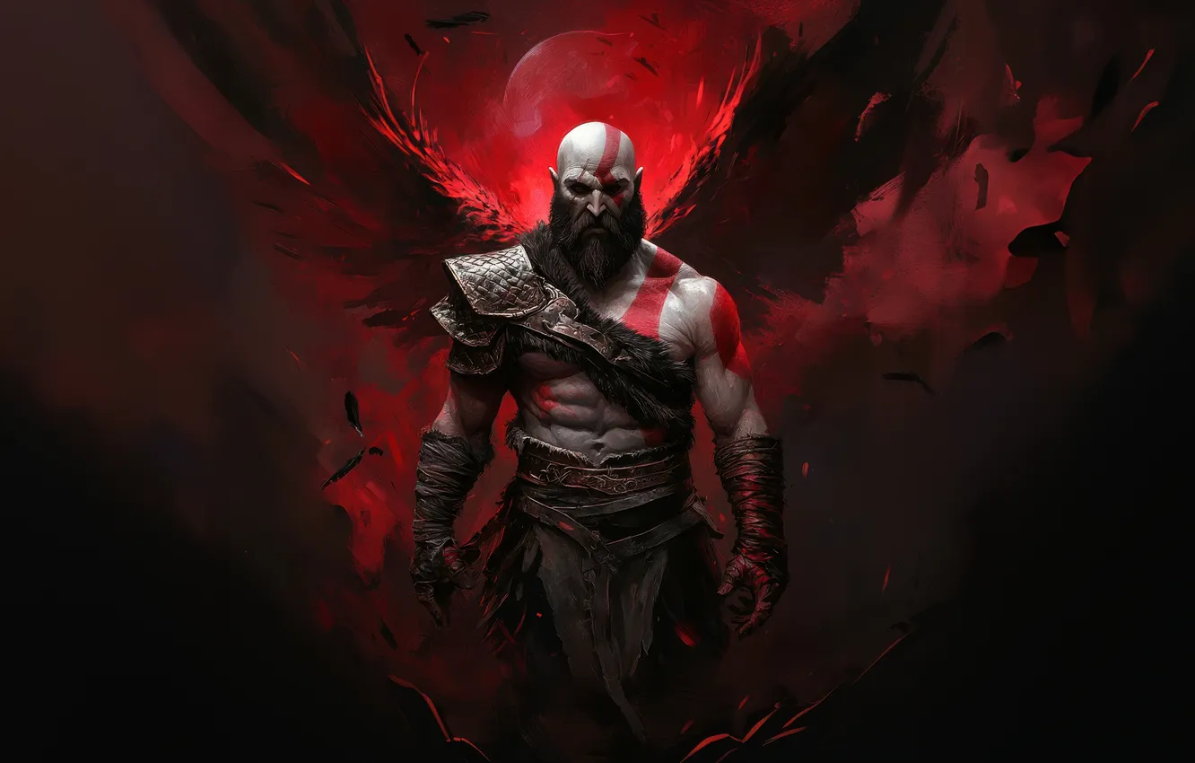 Photo wallpaper Kratos, games, blade of the future