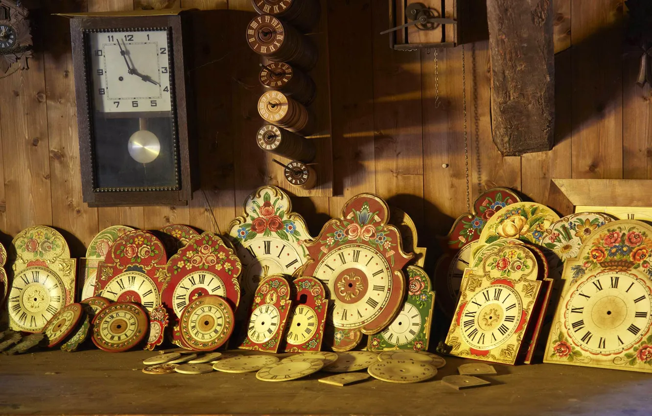 Photo wallpaper watch, Germany, dial, workshop, Baden-Württemberg, The black forest